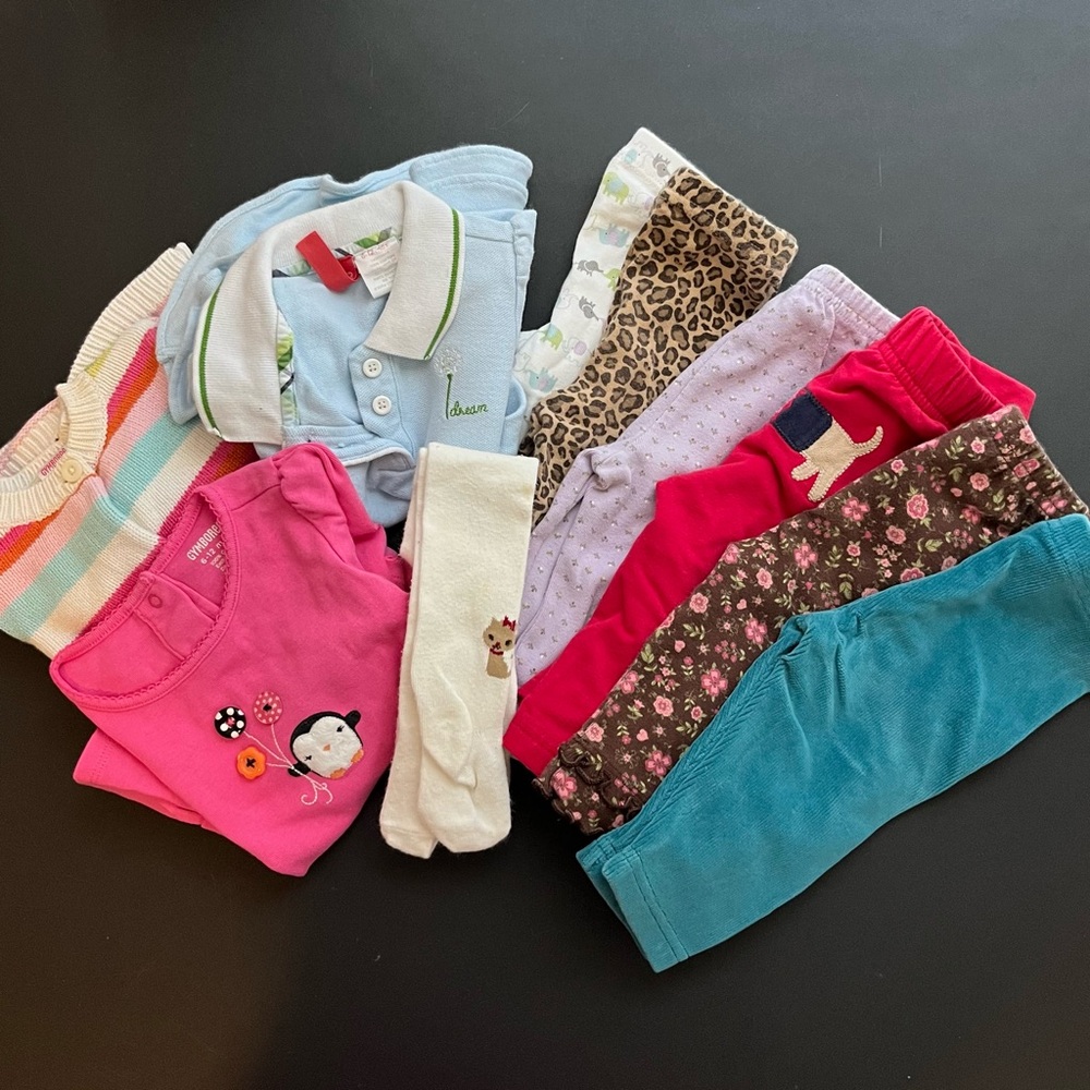 Baby Girl 10-piece Gymboree lot; early 2000s